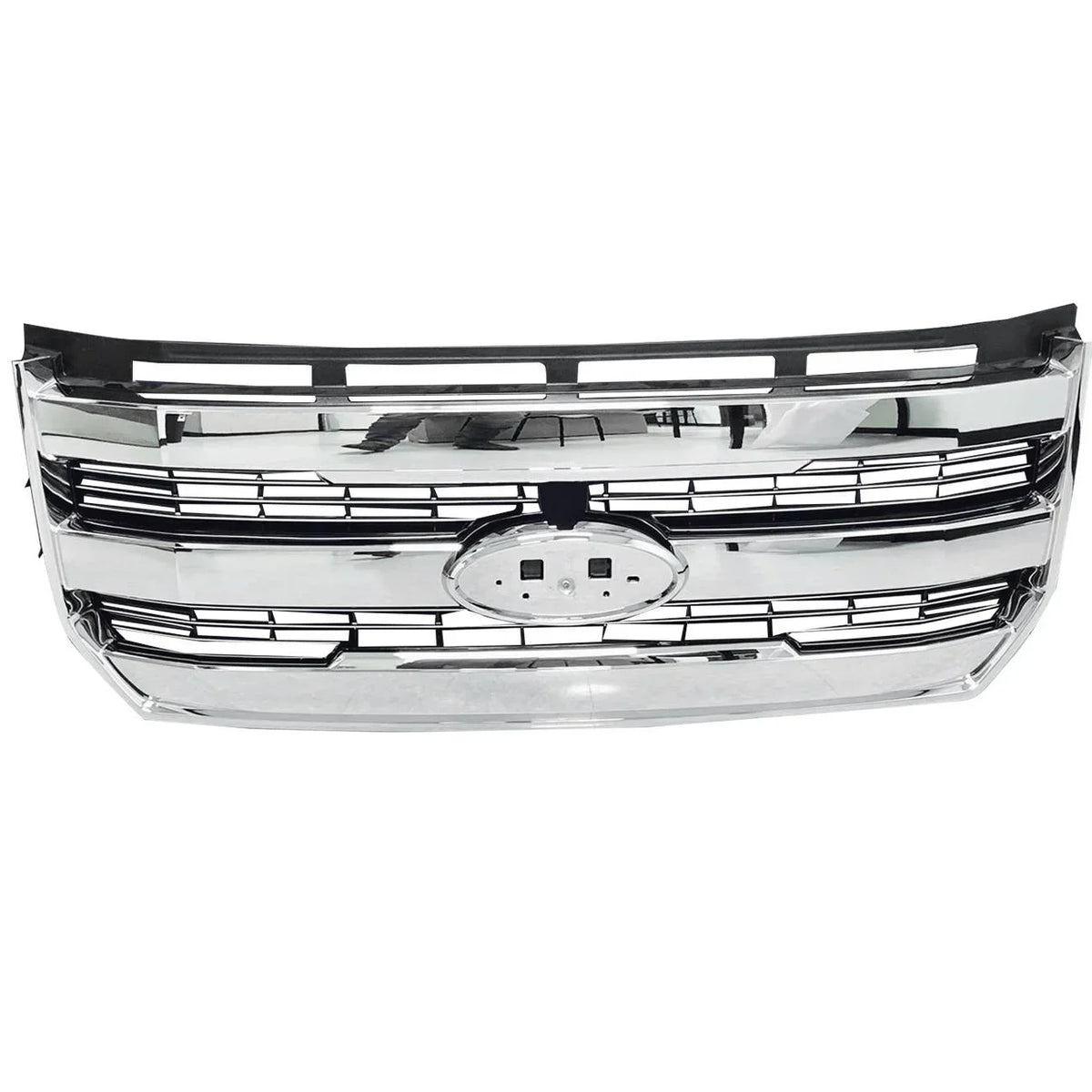 Chrome Front Radiator Bumper W/o For 15-17 FL348200PBS camera F-150 Grille