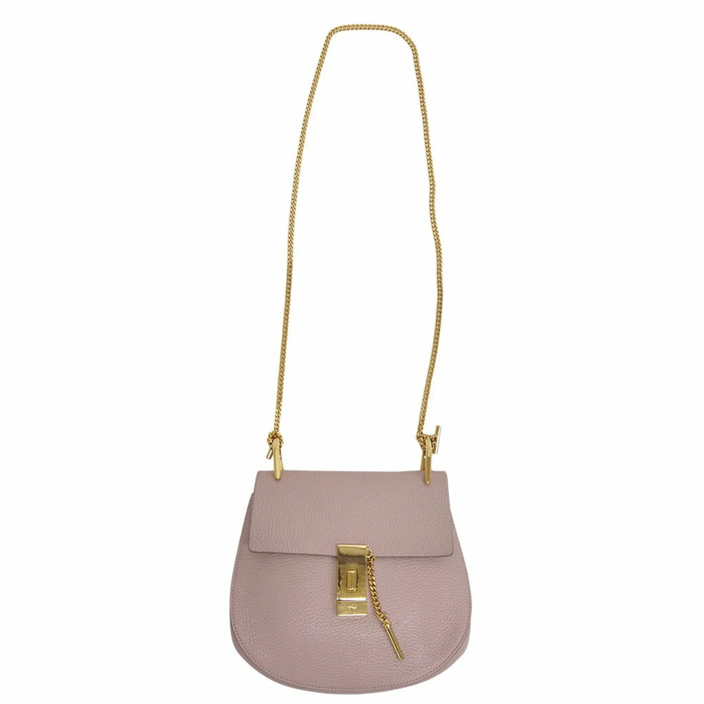 Chain 3S1031-9 Shoulder Chloe (Good) Chloé Drew Leather Pre-Owned Bag Ladies Pink
