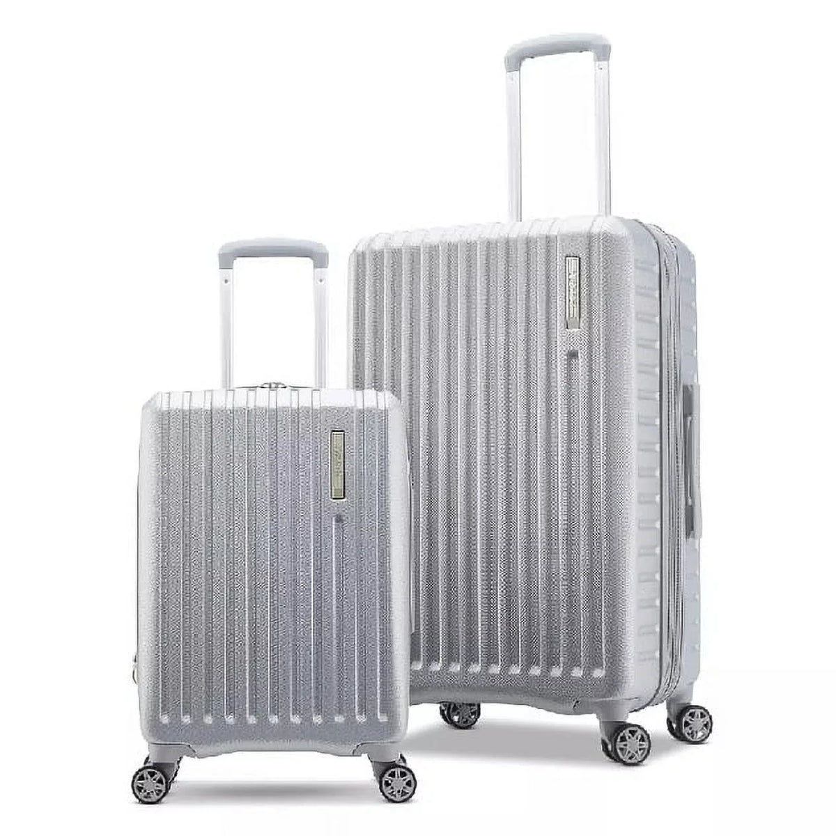 Luggage 2-Piece Tourister Hardside American Color 2.0 Set, Silver Spin