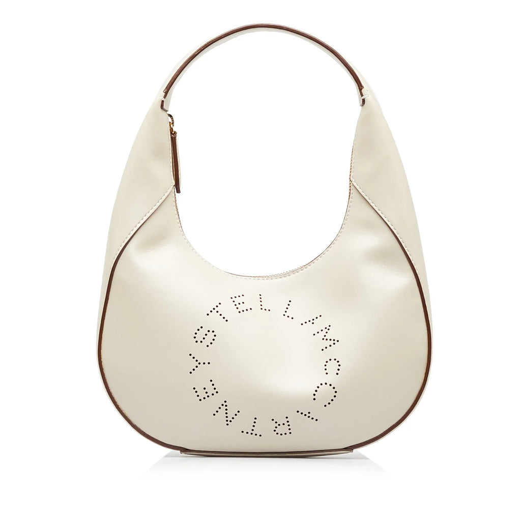 Polyester Linea Logo (Good) McCartney Shoulder Vegetarian Unisex Stella Fabric Authenticated Brown Pre-Owned Bag
