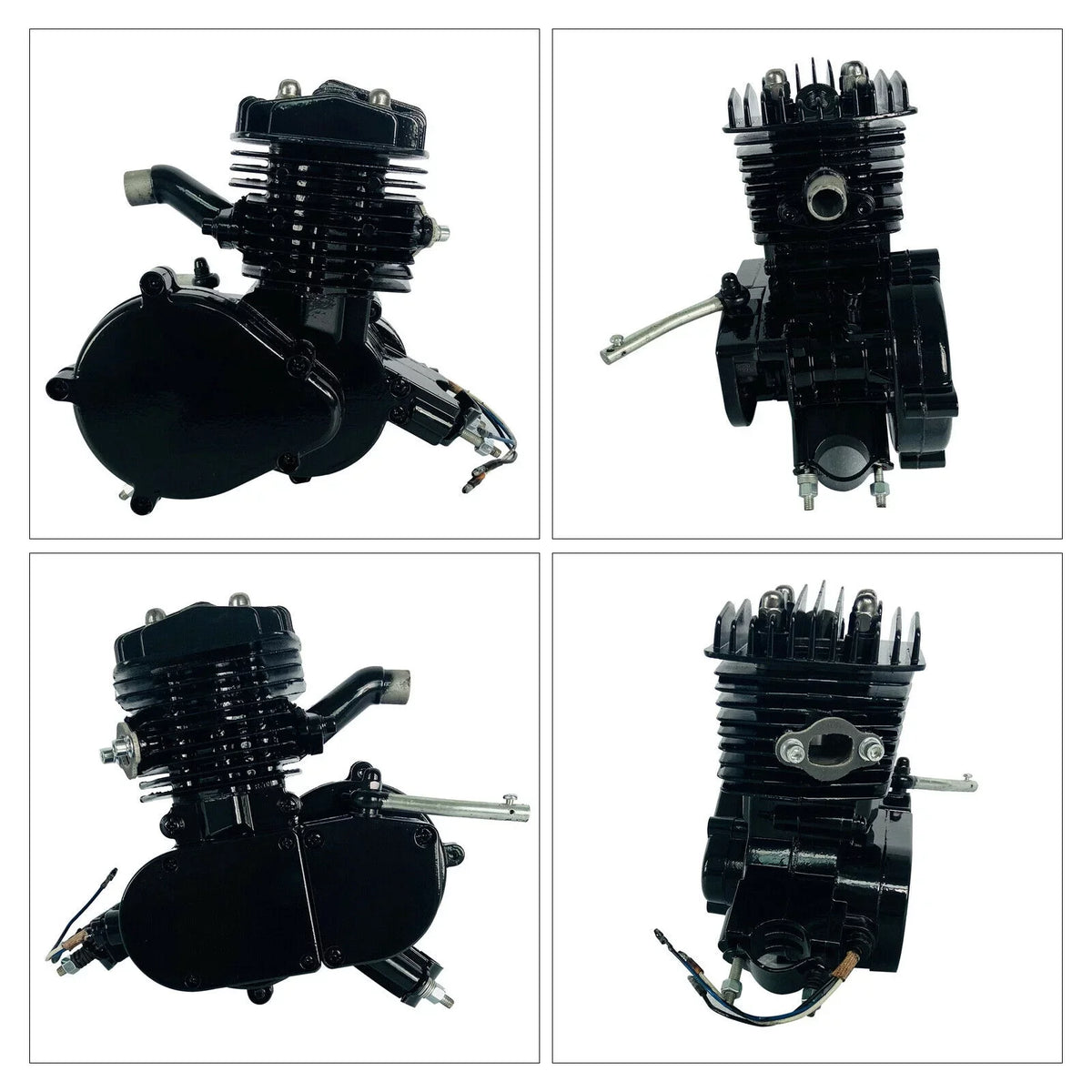 2.94KW Motorized Motor Petrol Bike Cylinder Air-cooled 80CC Start 6500r/min Gas Pull Engine 2-Stroke Bicycle Single Engine for