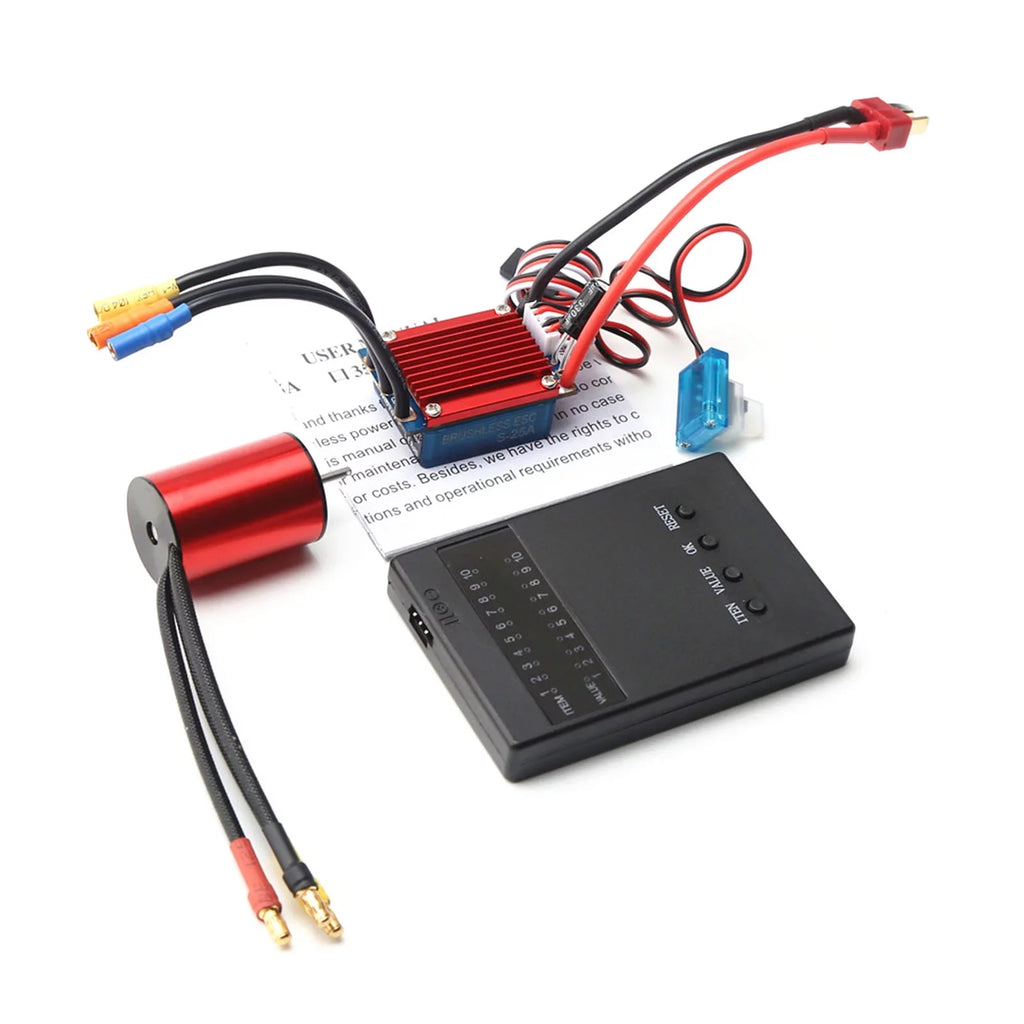 4p Motor S2435 4p Car 4800kv Eryue Motor Speed ESC, 4p GoolRC Mewmewcat 1/184800kv 25a Dsfen 25a Esc Huiop Motor 1/16 1/16 1/18