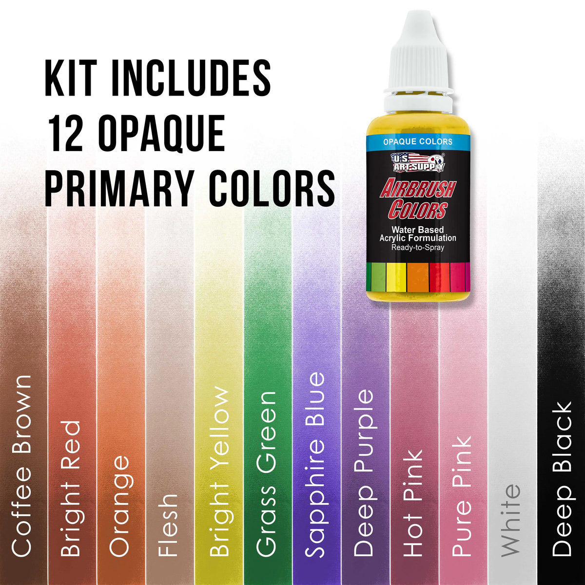 Paint Air Kit Pro System 3 Color Airbrush Set Art 12 Compressor Hobby