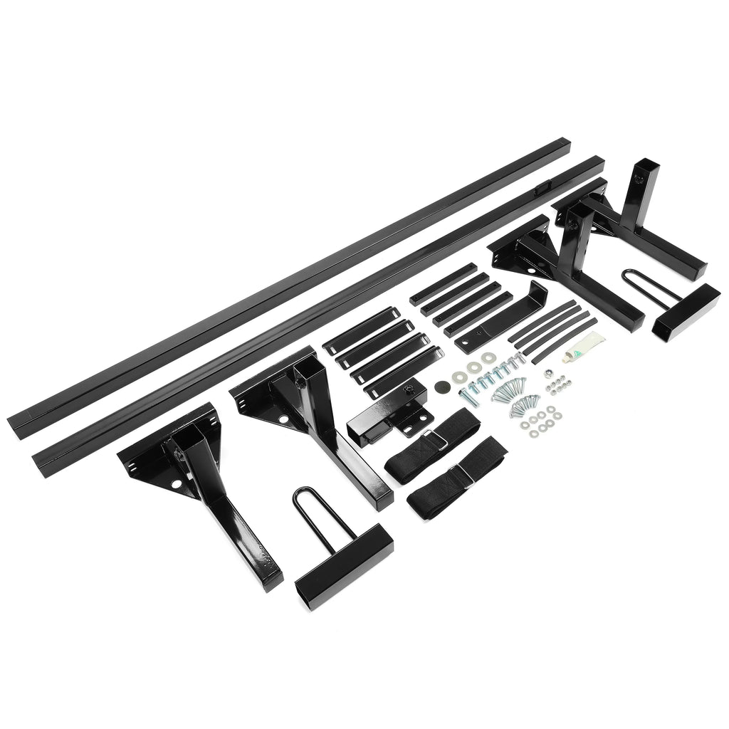 Kojem Vans Rack GMC Rack for Adjustable Roof Steel Savana Mount 68"-75" Ladders Carry 2 Ford Bars Universal Full-Size Express E-Series Chevy