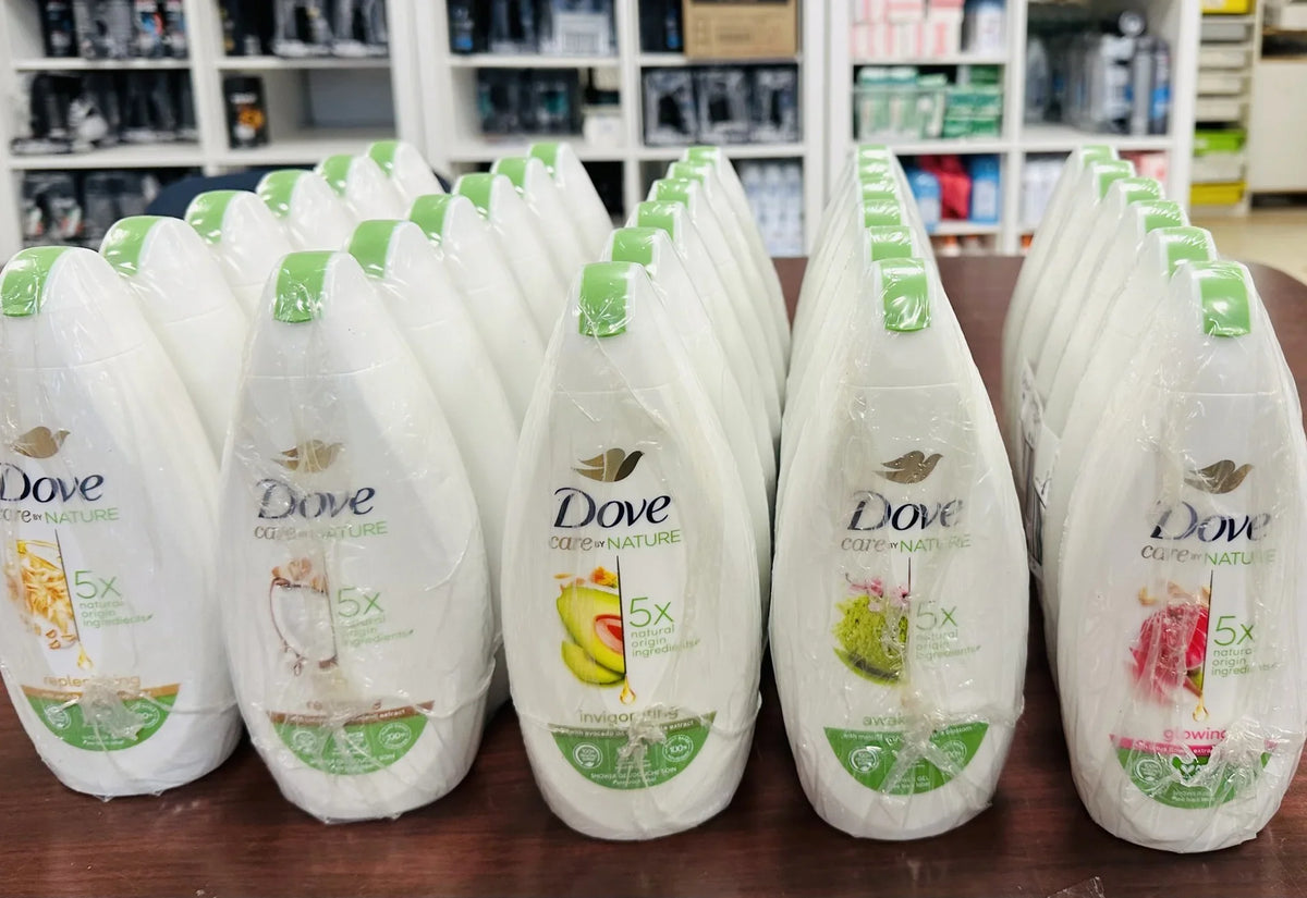 BODY 400ML/13.5 DOVE REP GLO OZ SCENTS RES" ASSORT "INV 5 AWA (5PK) WASH EACH