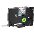 P-touch Black GREENCYCLE Matte Tape 12mm Compatible TZ-M31 for Laminated TZeM31 on Clear Brother TZM31 TZe-M31 Label 30PK 0.47"