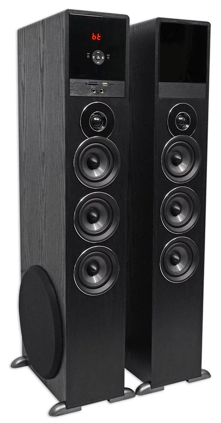 Speaker Tower Smart Home Theater TV-Black System Sony w/Sub Television For