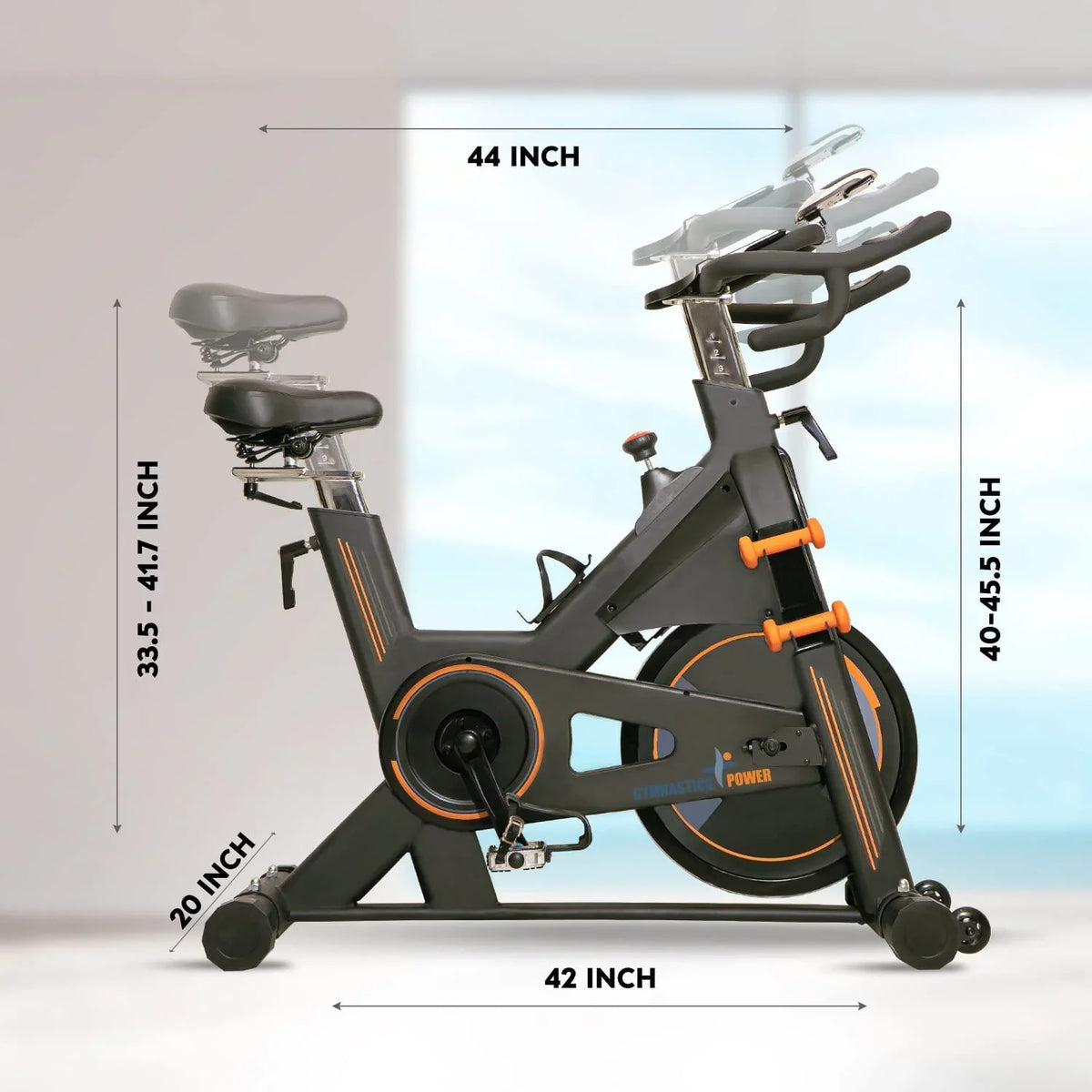 commercial capacity bike Build and 350 stationary lbs Gymnastics bike, exercise with resistance dumbbells, Power magnetic indoor