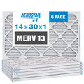 Furnace Filter, 13 6 Filter, 14x30x1 Aerostar Pack Air MERV Air AC Pleated