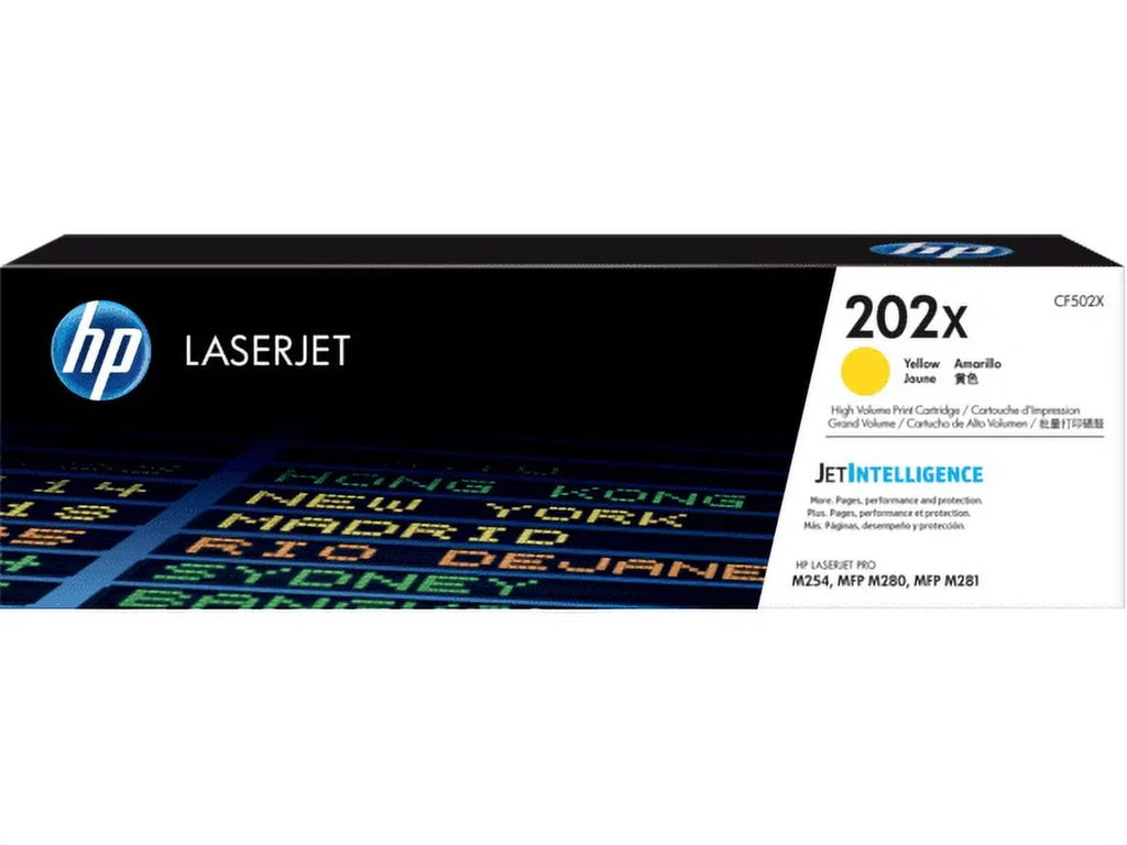 HP (CF502X) 202X Yellow Toner Yield Cartridge, High