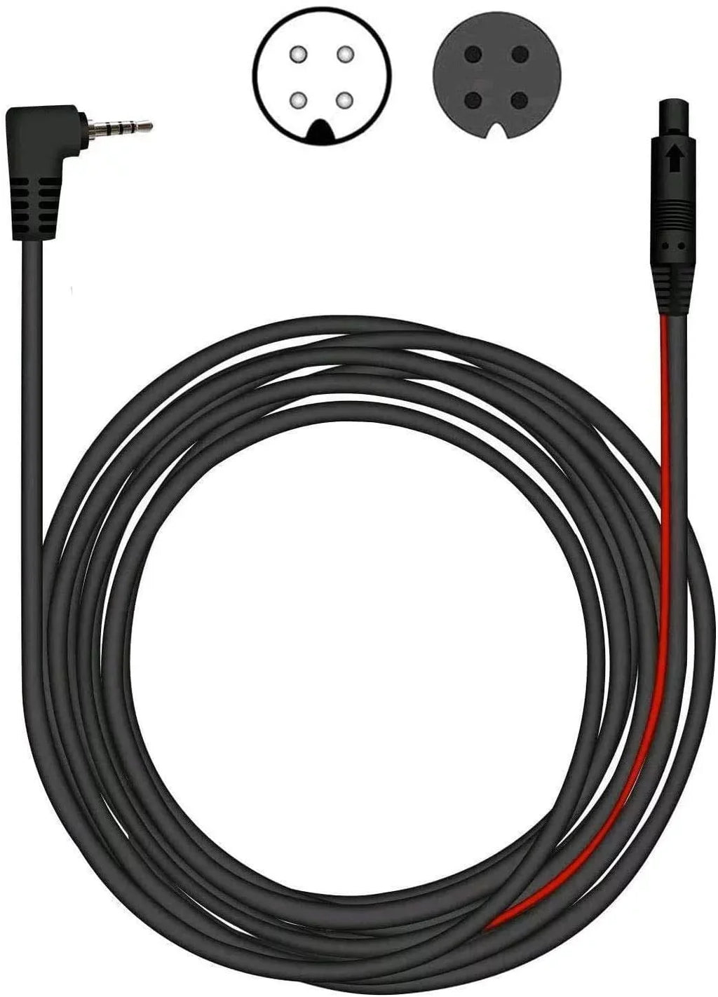 Cable Cam(4 REDTIGER 50Feet pin,2.5mm) for Cord Extension Camera Dash Backup