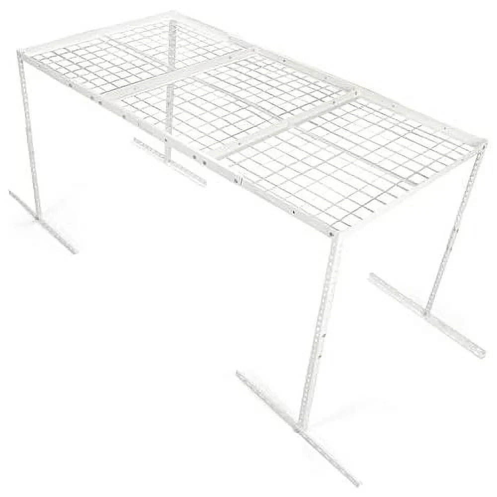 White Adjustable Garage 3X6 Shelf Garage Rack Mounted Ceiling Storage Overhead Racks Ceiling Storage Organization