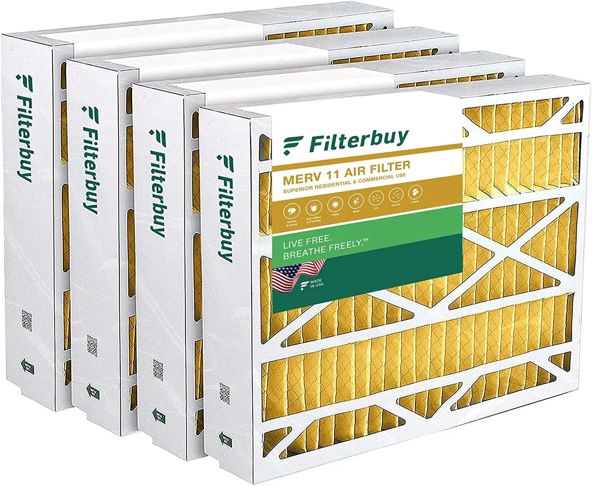 20x25.25x3.5 Aprilaire Pleated Filters MERV Furnace for AC (4-Pack) Space-Gard Air 102/2120 Filterbuy 11 HVAC
