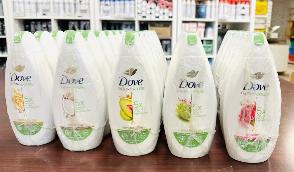 BODY 400ML/13.5 DOVE REP GLO OZ SCENTS RES" ASSORT "INV 5 AWA (5PK) WASH EACH