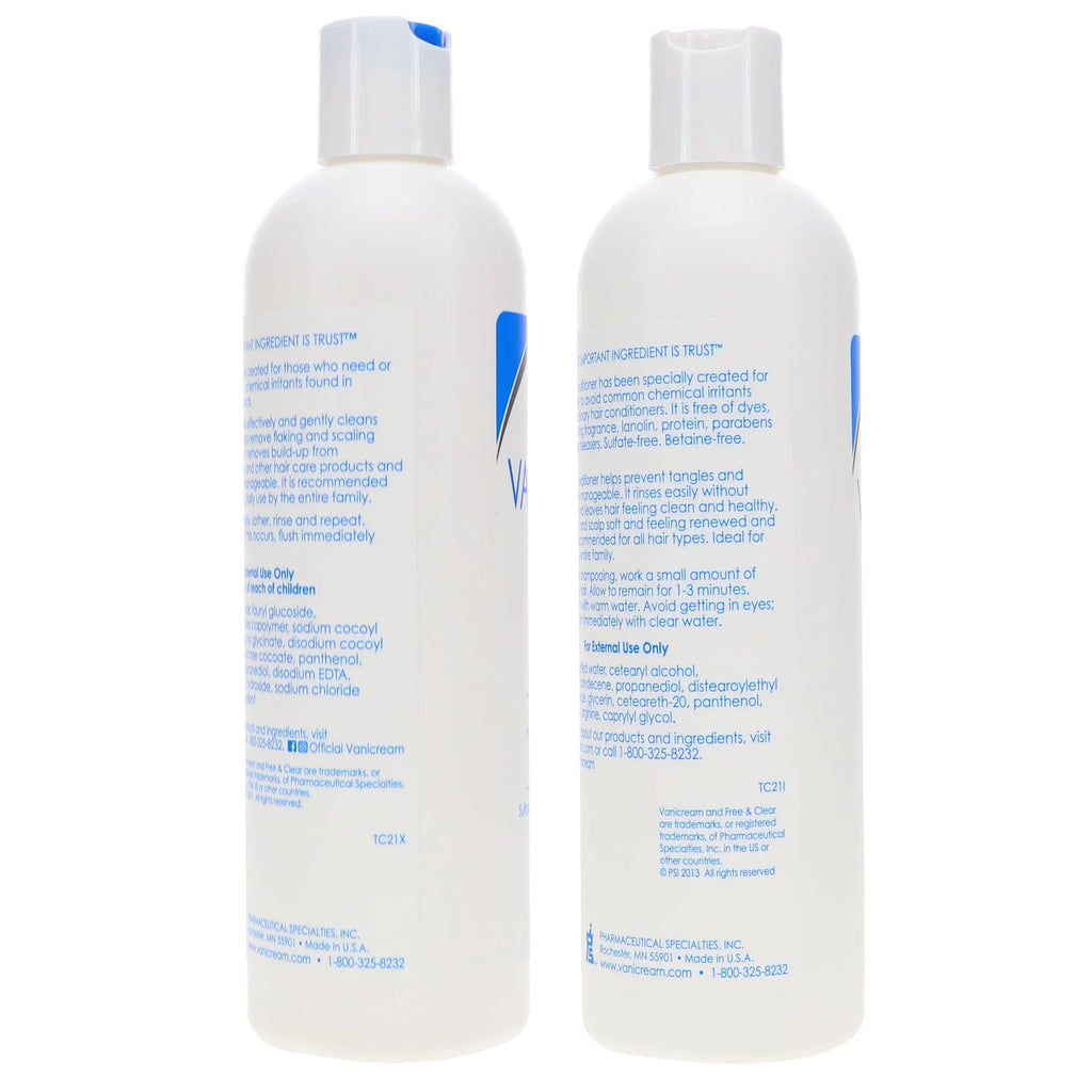12 oz Vanicream Combo oz Conditioner & Shampoo 12 Pack