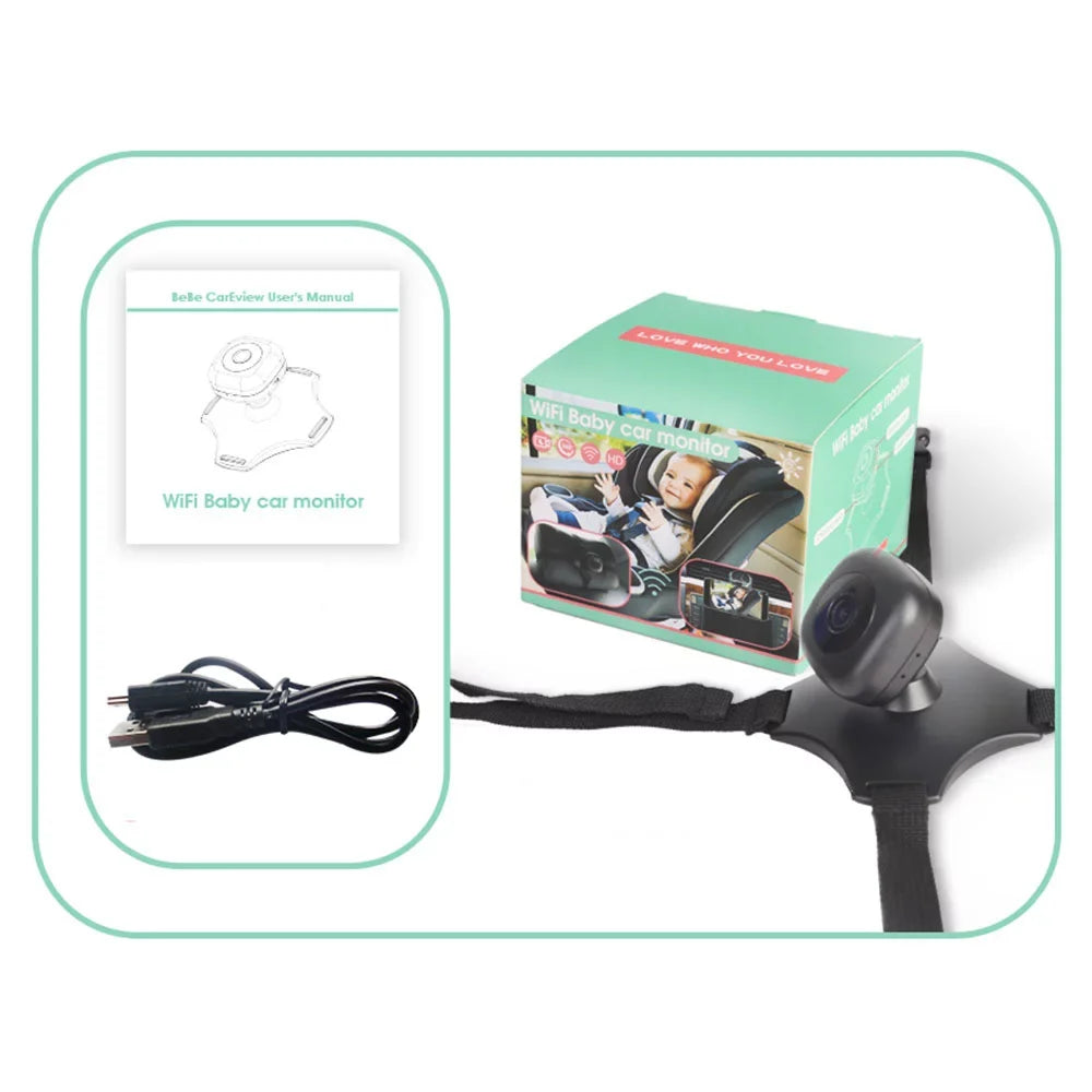 Baby Vision Camera WiFi Baby Rear Rotation Monitor 360° Mirror for Monitor Baby Wireless USB Car Powered Facing Seat Car Night Camera
