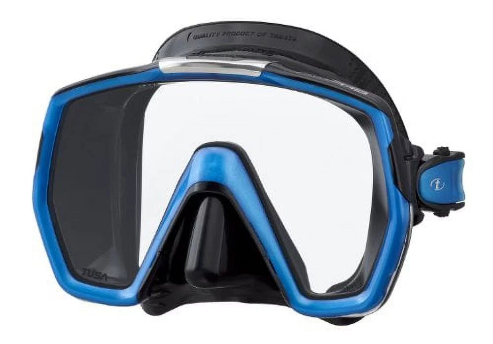 Tusa HD Freedom Diving Mask Blue Fishtail Scuba M-1001QB-FB -