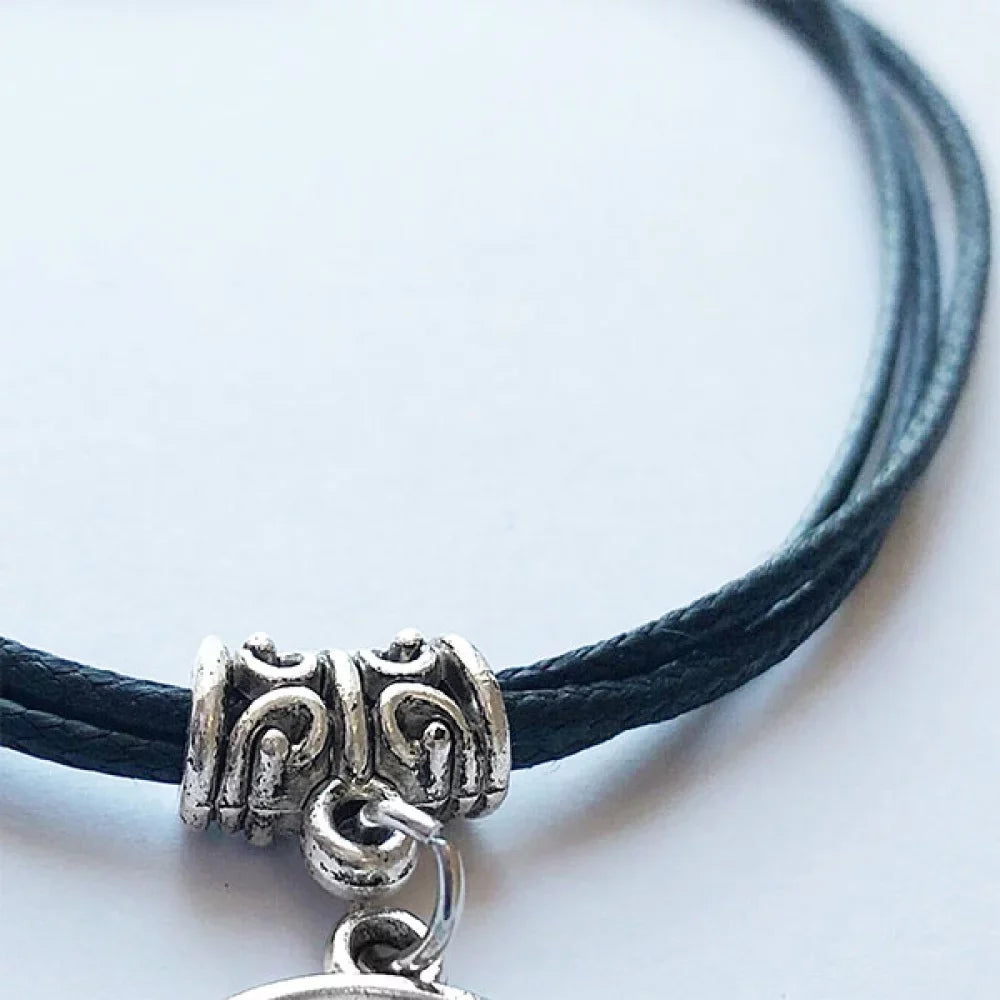 Leather Of Bracelet Jewelry Triumphal Arch Wristband Black Rope Paris Best