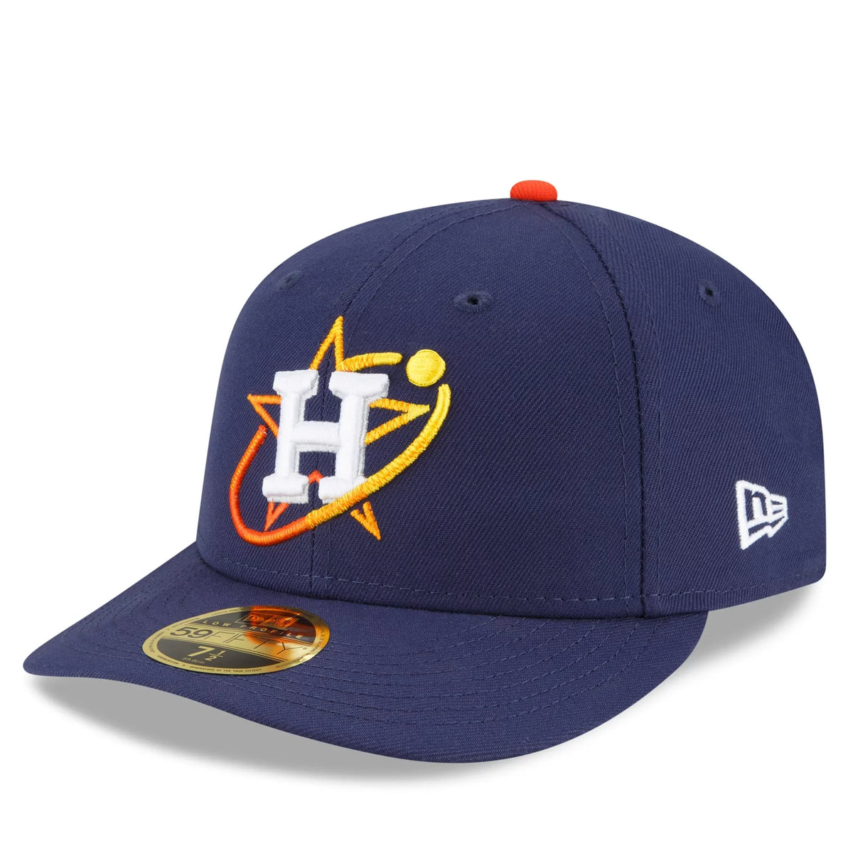Connect New Profile Fitted Houston Low 2022 Navy 59FIFTY Hat Astros City Era Men's