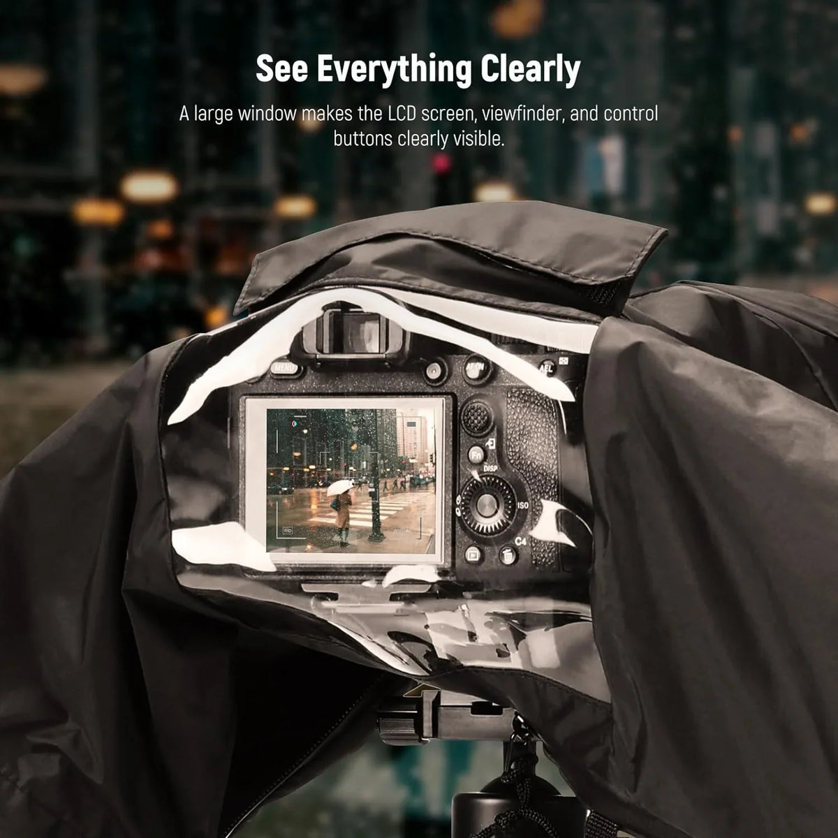 Size Mini Nikon NEEWER Camera Cover, Compatible DSLR with Mirrorless Raincoat Durable Sony Nylon Camera Rain Vlog Canon