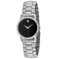 Dial Black Ladies Watch Movado Classic 2100017 Quartz Museum
