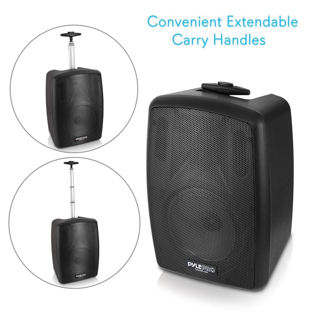 Rechargeable Bluetooth Powered Battery 360W System Pyle Wireless - Compatible PA Speaker Portable
