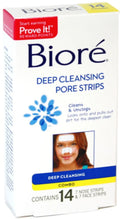 (Pack Combo 4) of Each Face/Nose Deep Pack 14 Cleansing Pore Biore Strips