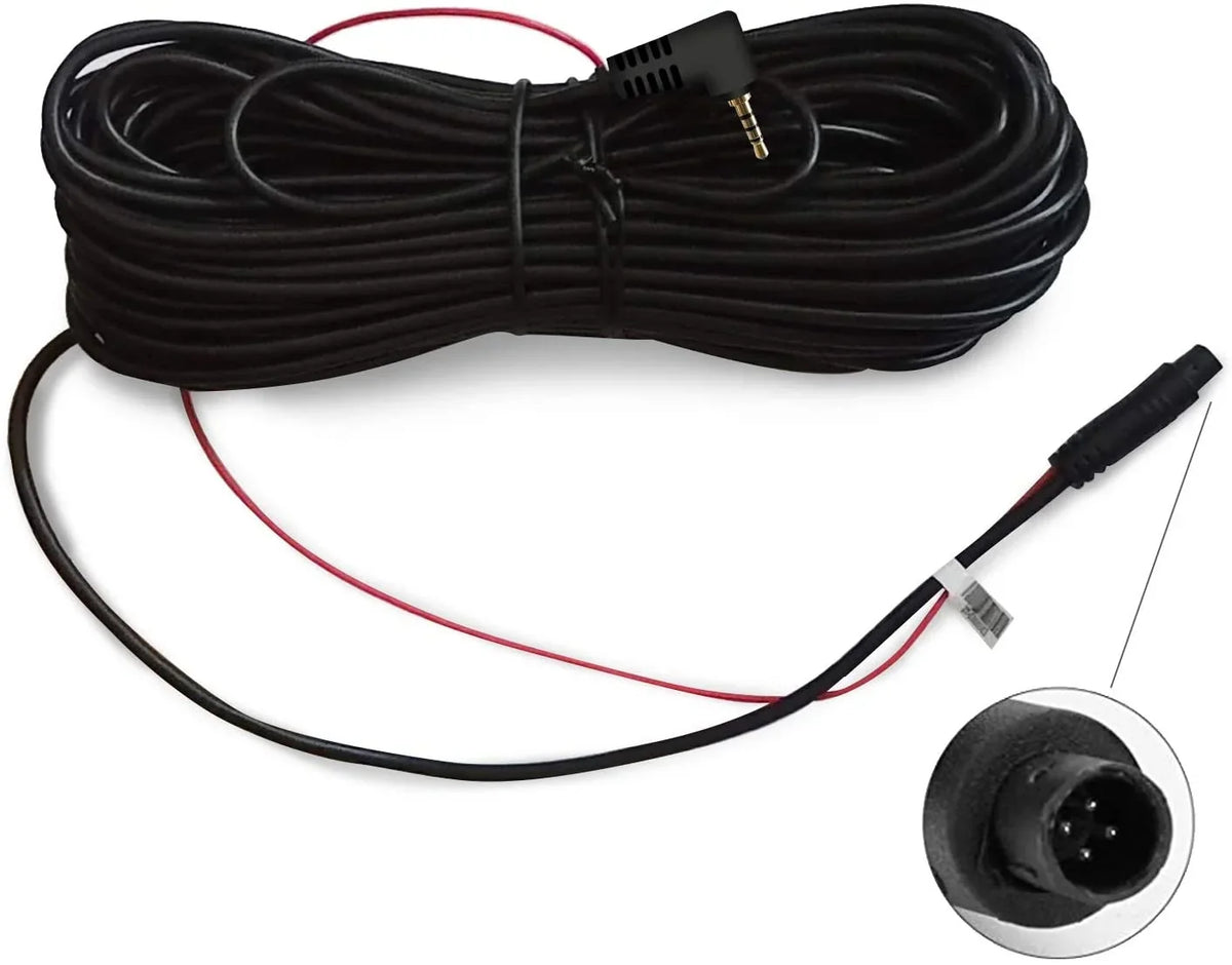 Cable Cam(4 REDTIGER 50Feet pin,2.5mm) for Cord Extension Camera Dash Backup
