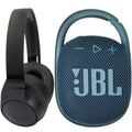 Blue Clip Portable 4 760NC JBL JBL REFURBISHED Tune Headphones Speaker with Black