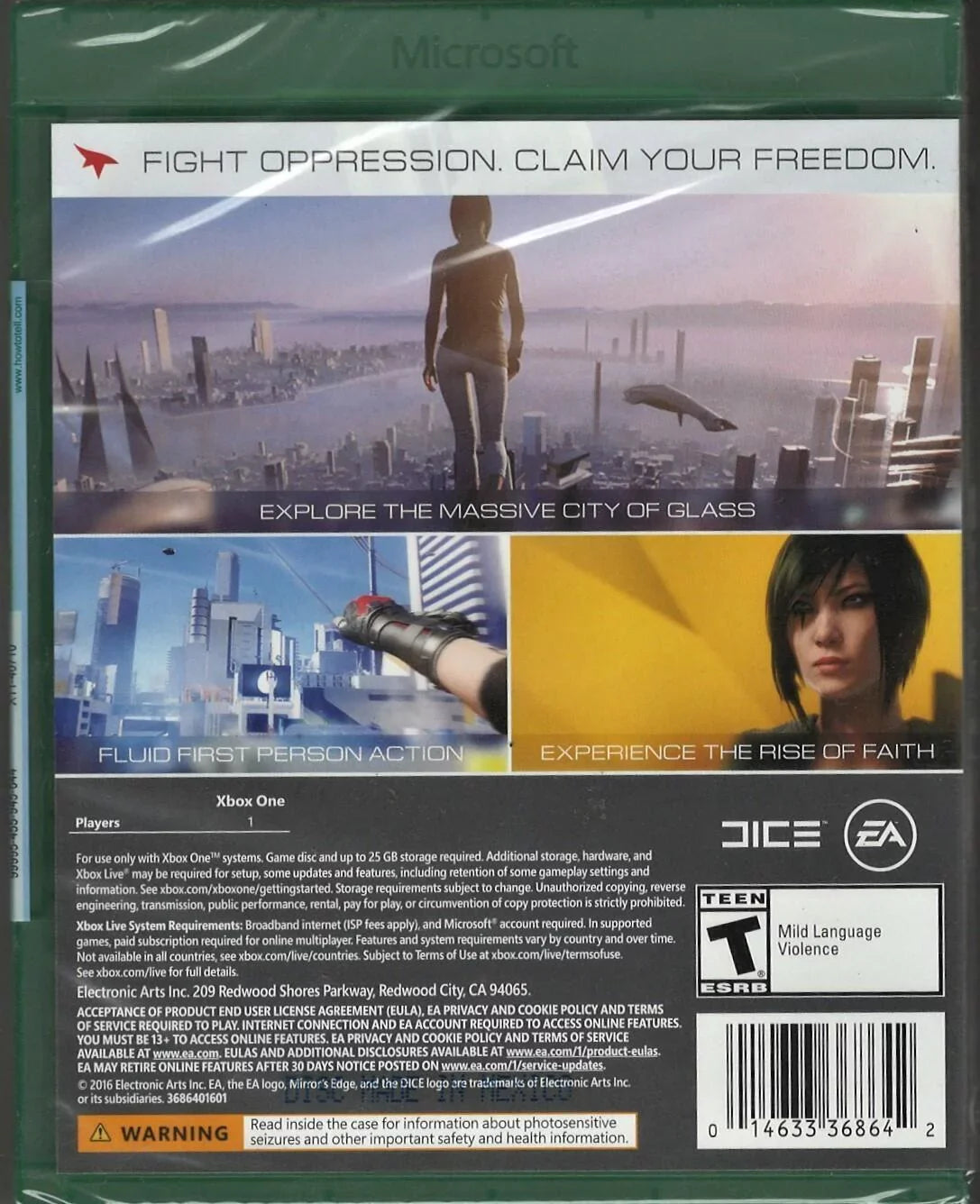 (Brand New Xbox One Xbox Version) One,-0014633368642 Mirror''s Factory US Edge Sealed Catalyst