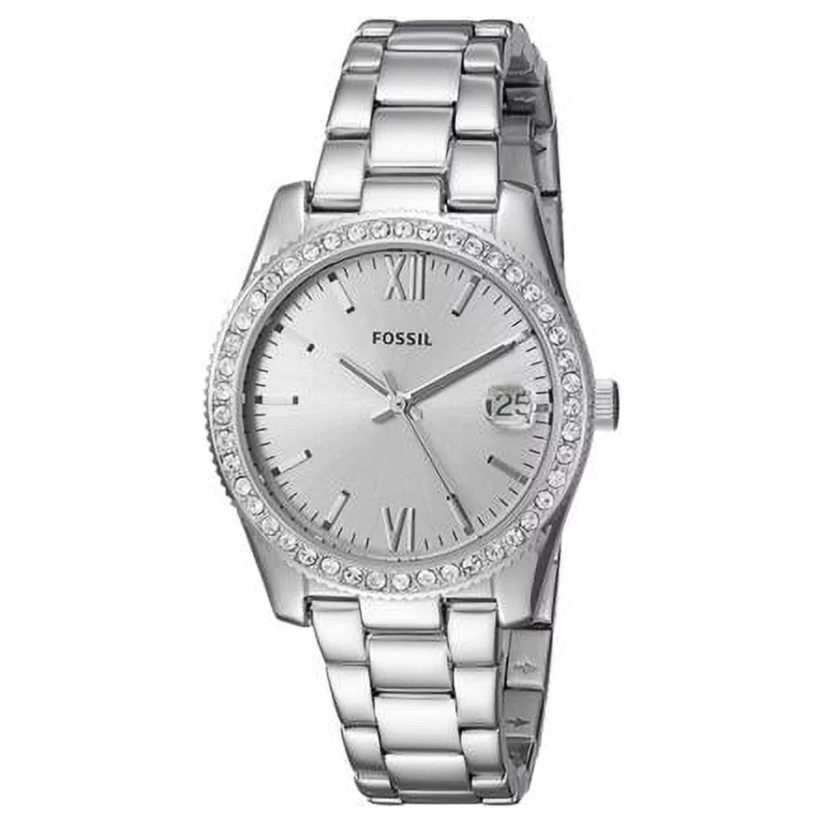 Watch Dial Steel Scarlette Silver for Fossil Ladies Stainless