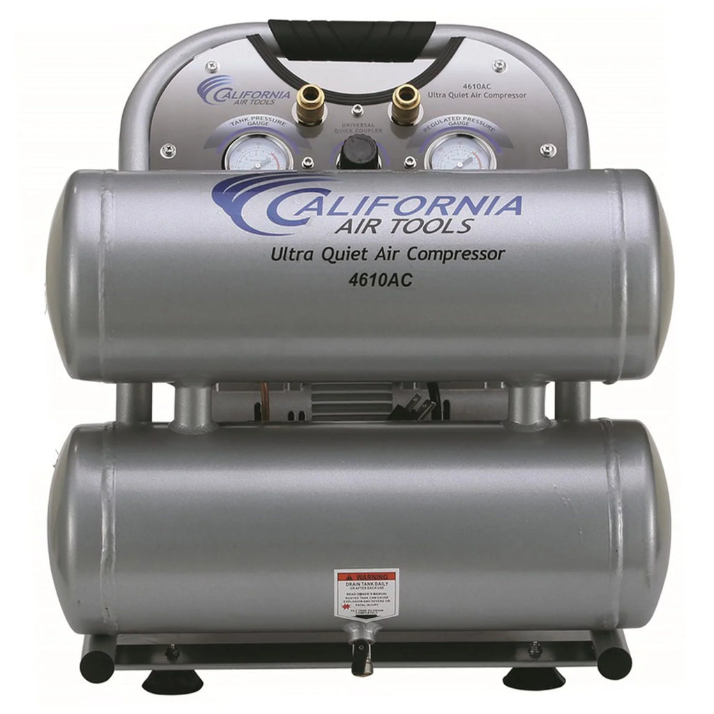 Air Ultra Oil Quiet Free Tools Compressor Powerful California 4610AC Air