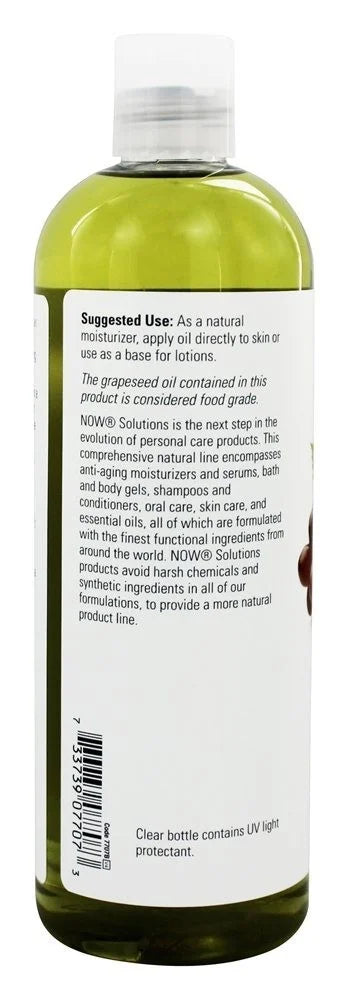 Moisturizer for NOW Grapeseed Foods Skin Odorless Hair oz 16 - Oil, and 2 Pack Natural