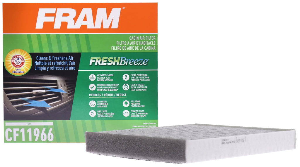 Arm CF11966 Hammer Select GMC Fits Cadillac, with select: Cabin CHEVROLET Vehicles and Chevrolet Breeze Baking 2018-2024 FRAM Fresh Filter EQUINOX Soda and Air for Buick,