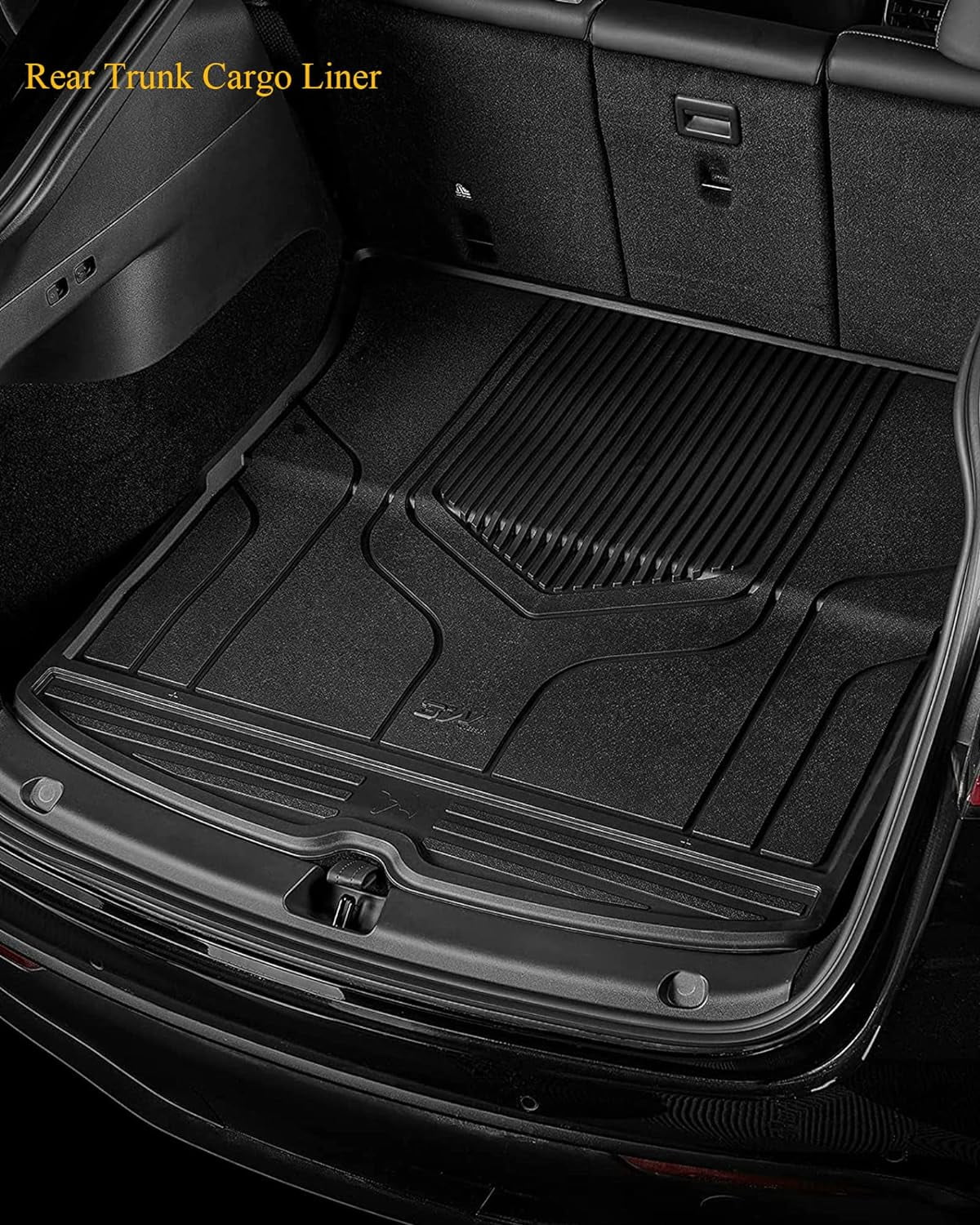 Mat 2020-2023 3W Floor All Trunk Weather Liner Cargo Custom for Y TPE Black Model Tesla Mat Car Fit