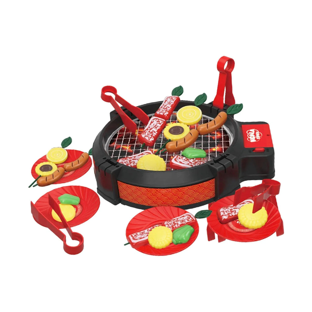 Girls Barbecue for Grill Cooking shamjina 27 Pieces Toy BBQ Kitchen Playset Kids Boys