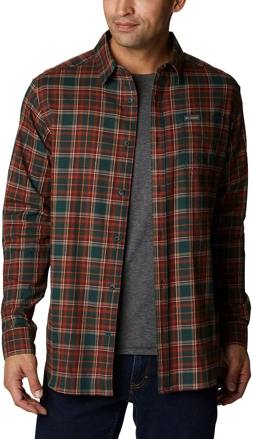 Tartan X-Large Vapor Long Columbia Sleeve Shirt III Cs Ridge Spruce Mens