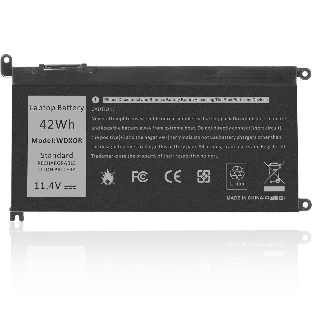 Laptop 13 7378 Dell 14-7460 Y3F7Y Inspiron 5378 5368 WDX0R Battery 7368 5379 for
