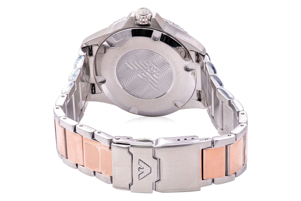 mm Watch Two-Tone 42 Mens, Armani Stainless Emporio for Steel