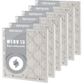 Air Filter MERV Made 17.38x17.38x1 - (6 13 Filters USA Pleated Pack) SpiroPure in