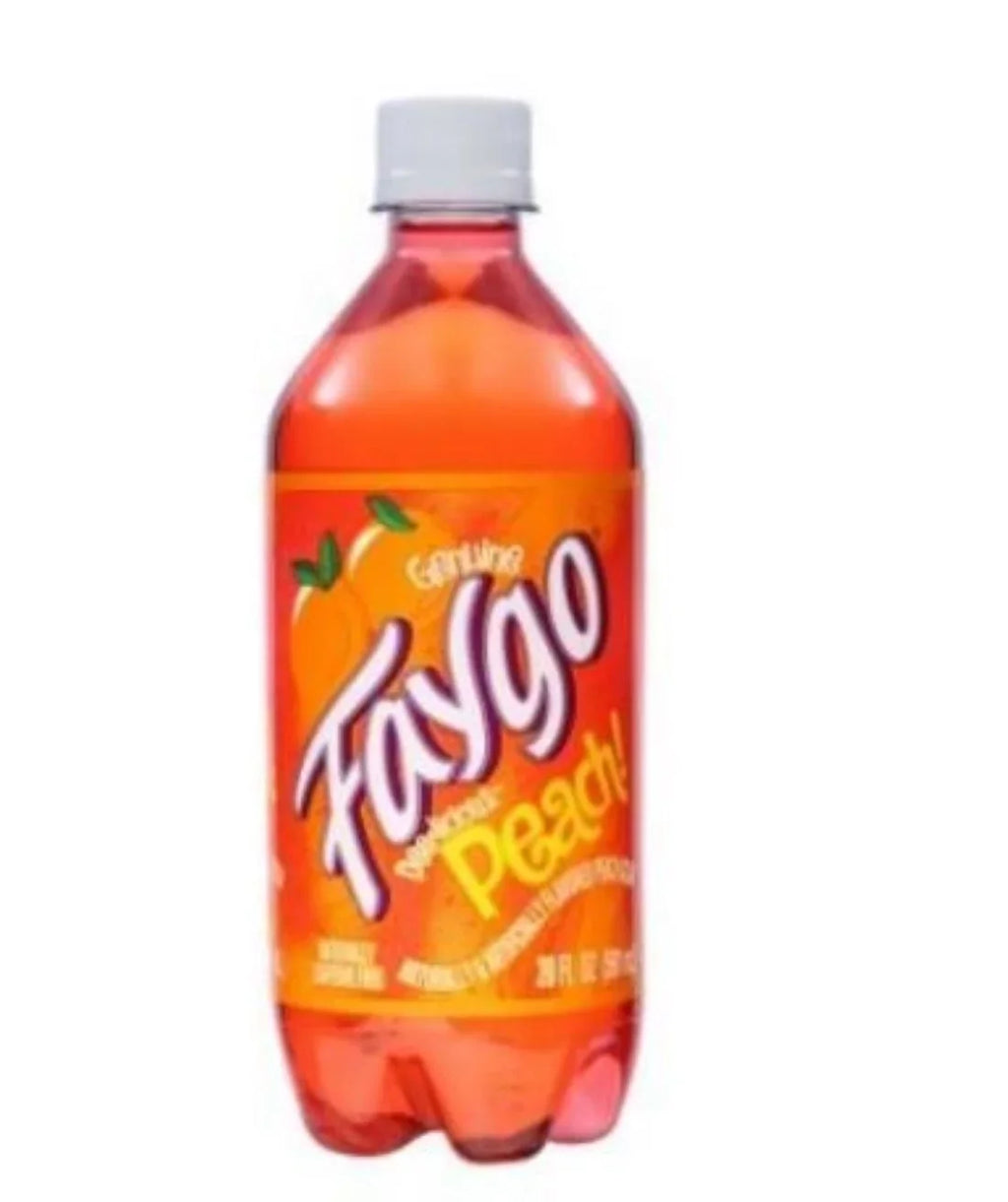 Soda Peach 10 Bottles, Pop, of Oz 20 Quantity Faygo