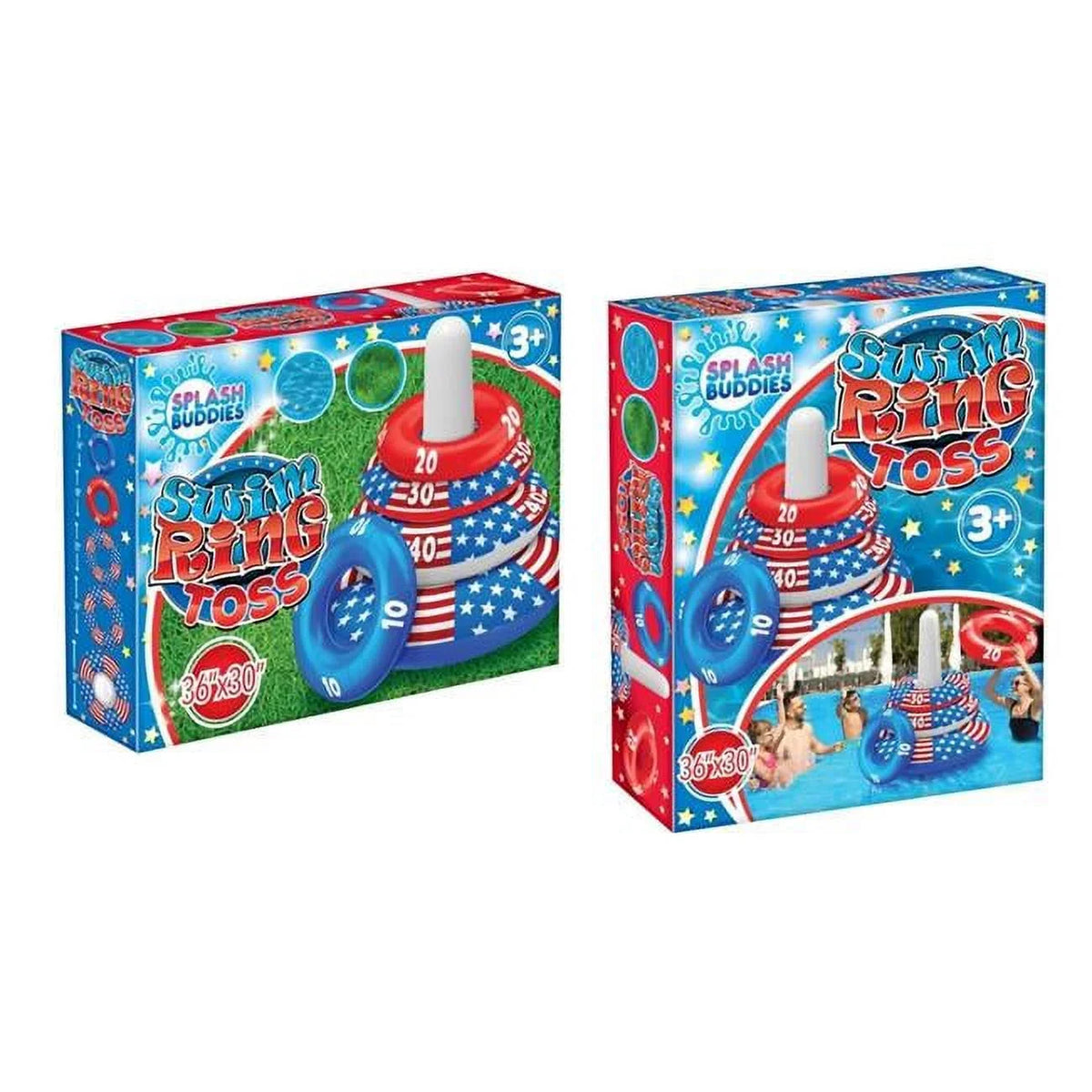 Buddies Ring Splash Toss Toys Rainbow Inflatable SB42104