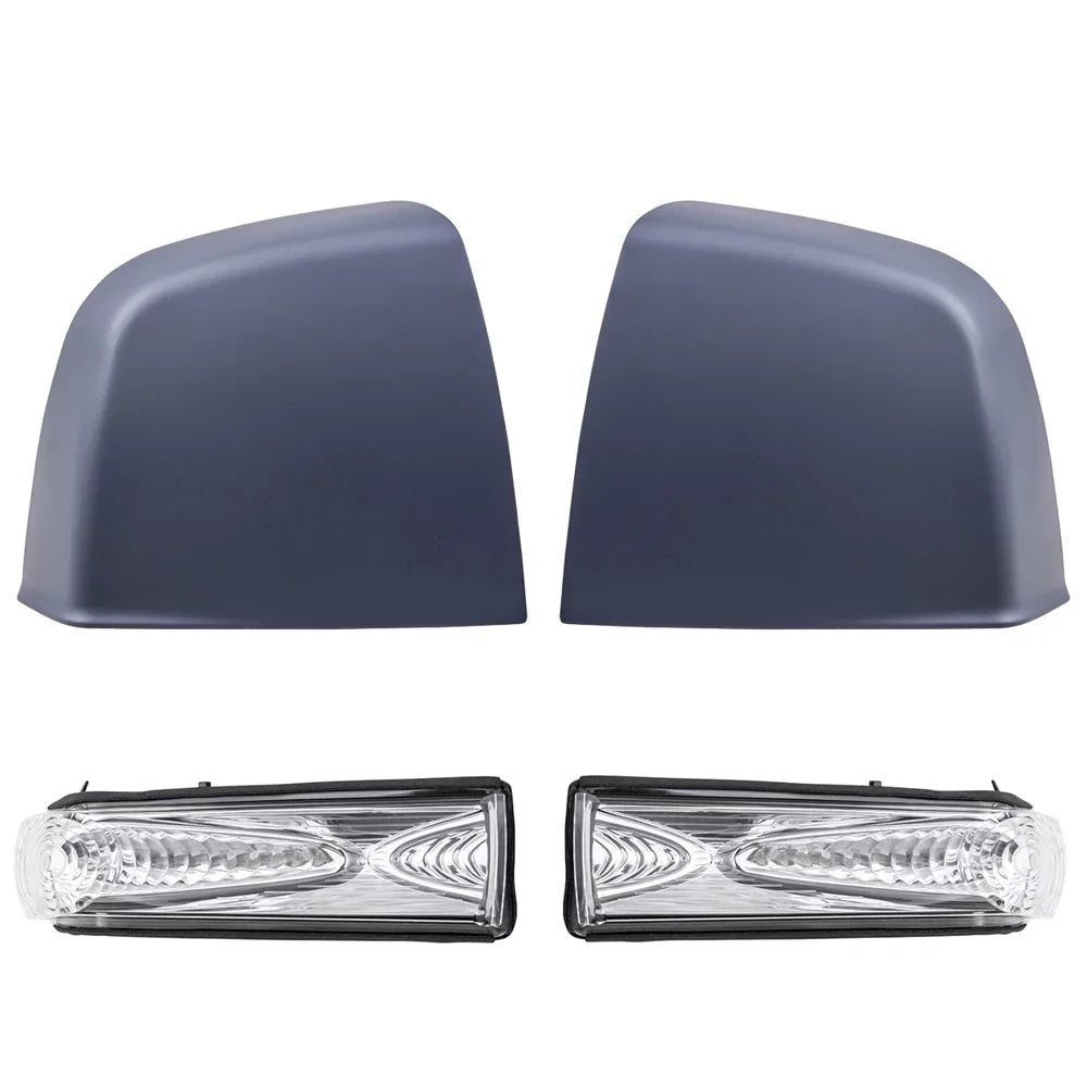RAM 2015-2021 Replacement Promaster 4 Aftermarket Compatible And Gray Piece City Right Turn Set Paint Driver Signal Brock To SLT Light With SLT/Tradesman Left Cover Match Mirror Door Passenger