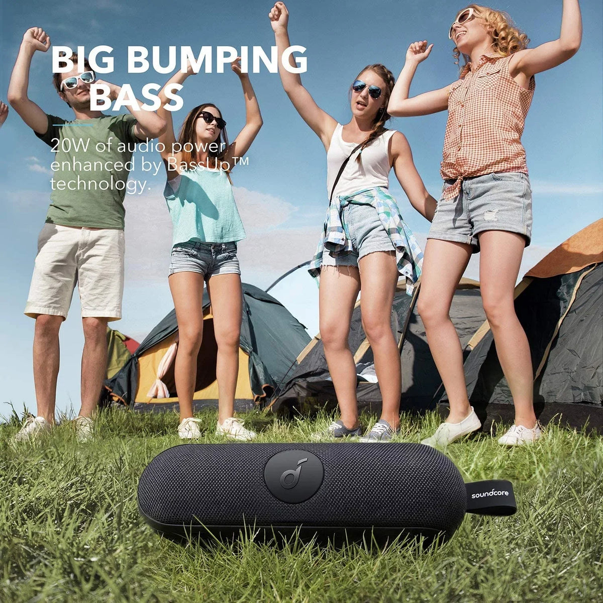 IP67 Speaker by Anker- | | Black 12-Hour | Soundcore | Playtime A3123Z11 Portable Icon+ Waterproof
