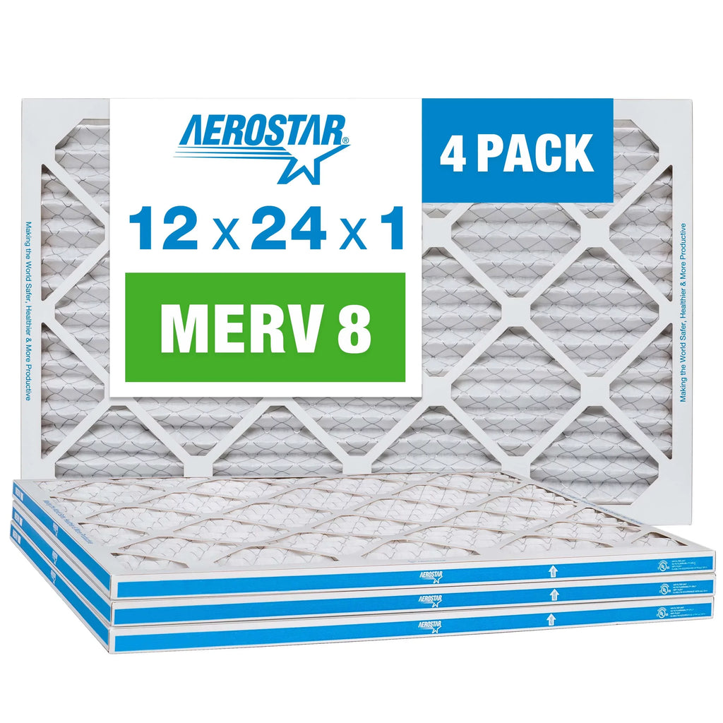 Air 12x24x1, 8, Box of Aerostar Filter, MERV 12x24x1 4