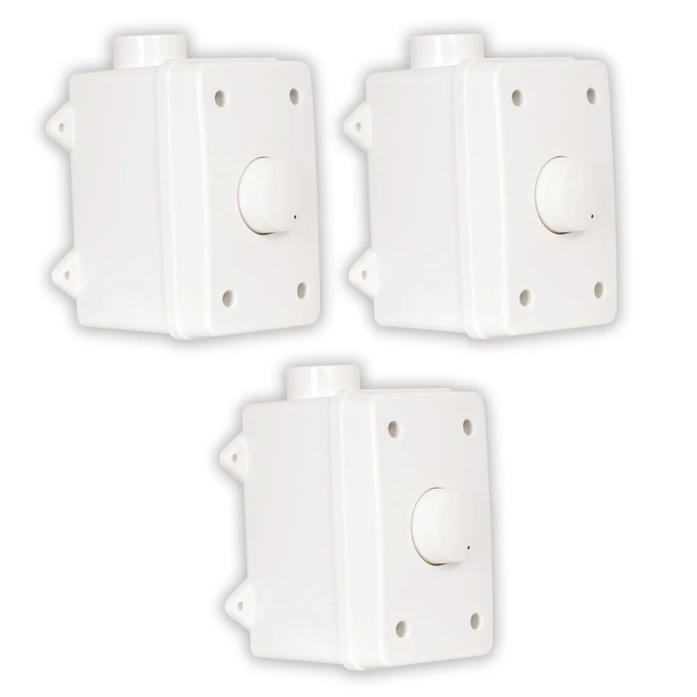 Weatherproof Controls Theater Outdoor 3 Volume Solutions White Piece OVCDW Set