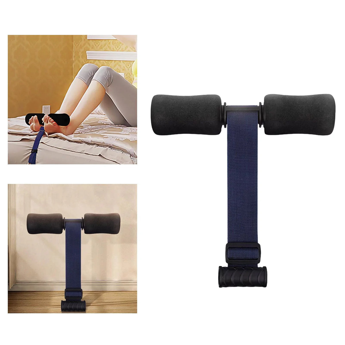 Nordic Padded Workout Strap Abdominal Abdominal Sit Bar Exercise Portable Hamstring