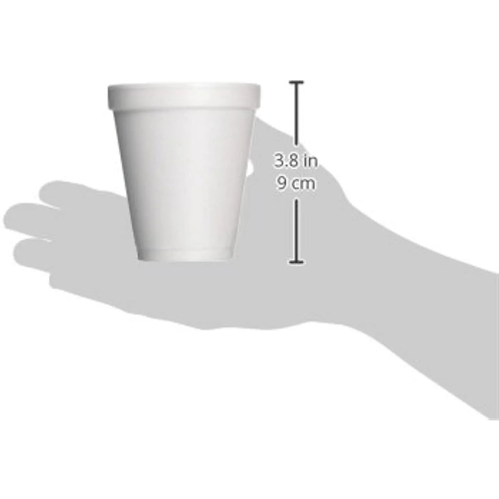 J-Style (8J8) White, Drink Case), Styrofoam Container Cups (1000 Dart Per 8 Oz