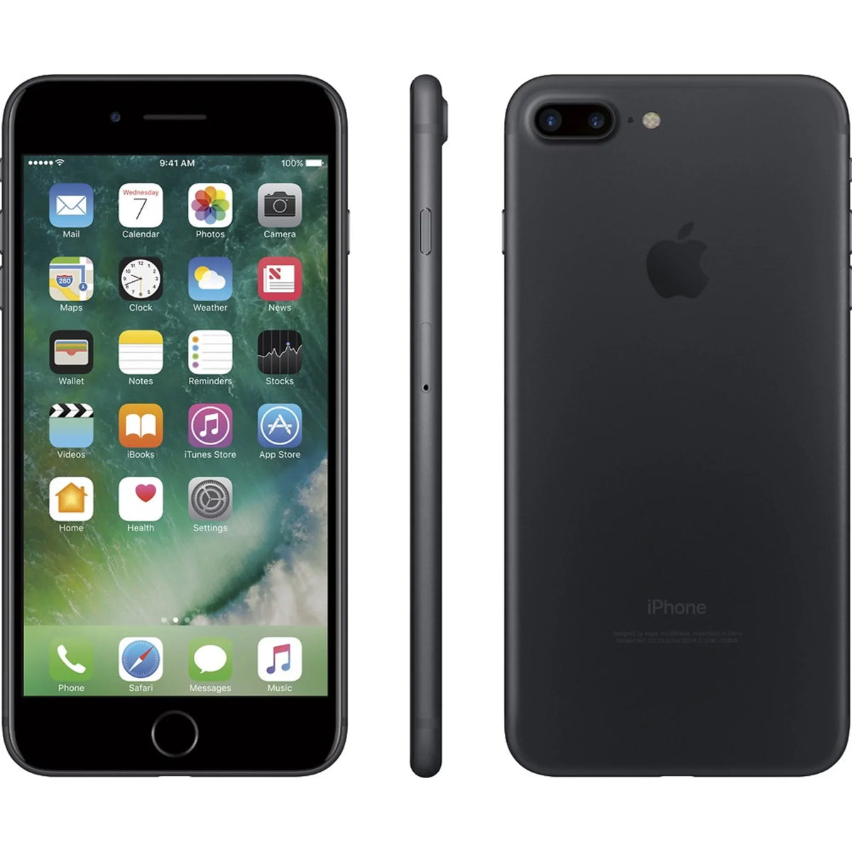 Locked) Plus (T-Mobile 32GB 7 Black (Refurbished) Apple Restored Smartphone iPhone
