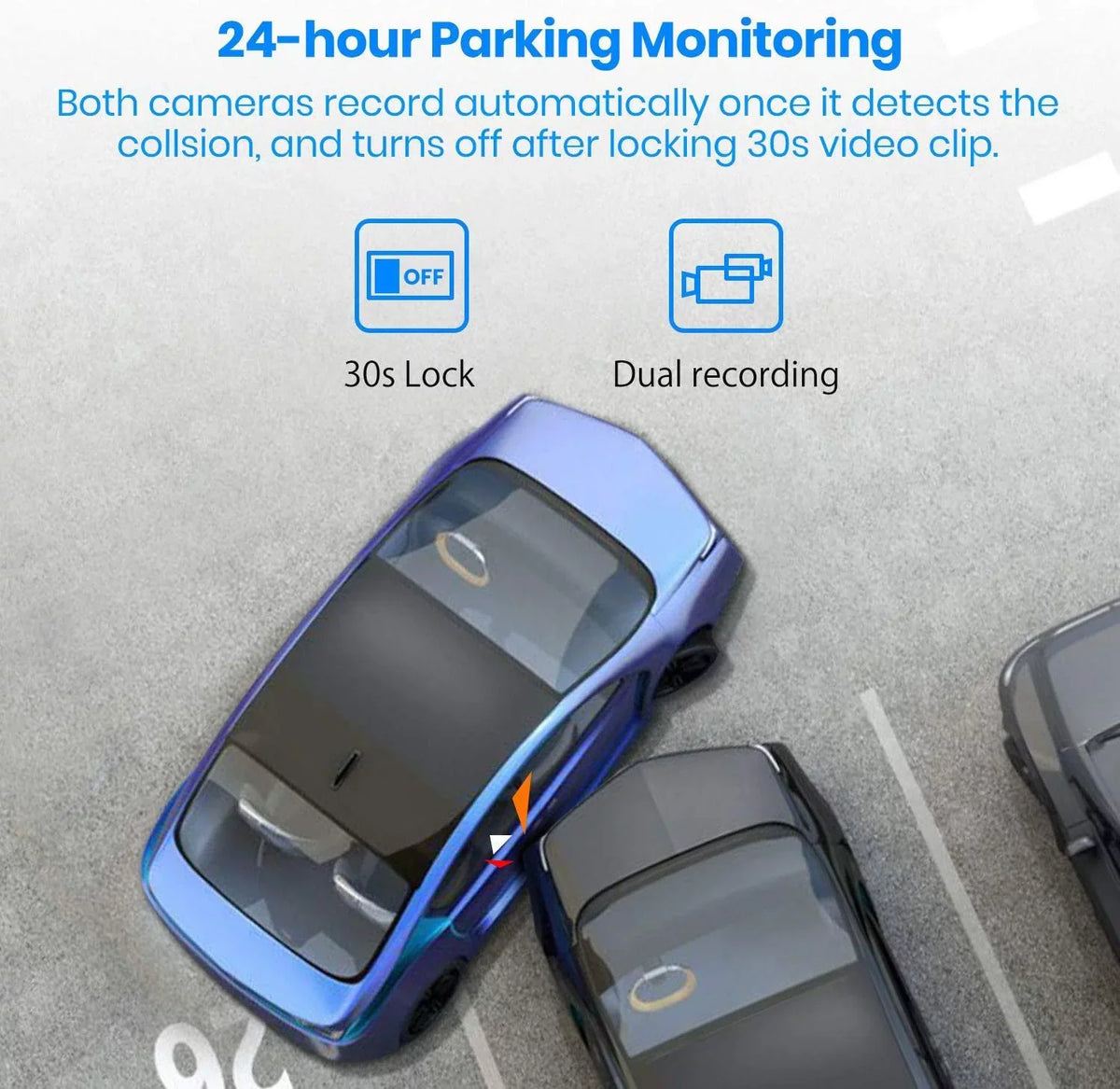 Cam, Vision Screen Car PRO) Camera Backup OEM Dual Mirror Look Camera(V5 Super Camera Rear Dash View 1080P Monitor Night 9.35'' Auto-Vox Touch Mirror